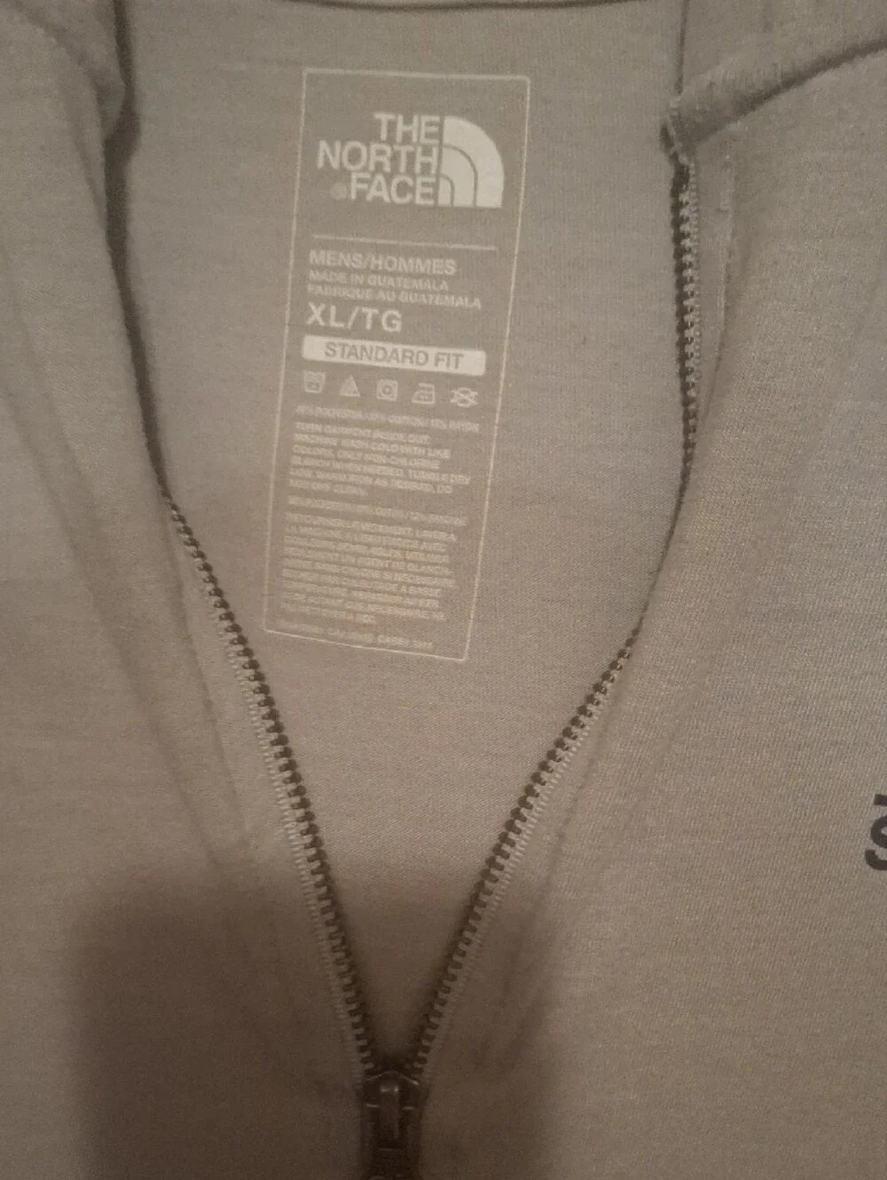 The North Face Light Gray Full-Zip Hooded Shirt Jacket